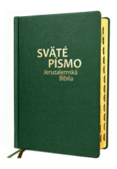 Sv�t� p�smo - Jeruzalemsk� Biblia (ve�k� form�t) zelen� ob�lka so zlatorezom