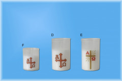 Sviece s motvom "Alfa Omega" LIM-184