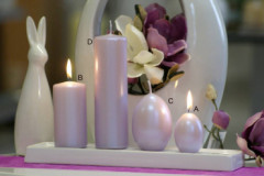 Svieka "Pastel Vek noc" svetlo fialov/06p
