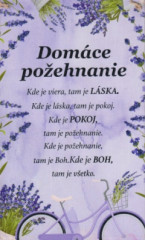 Tabuka XL - Domce poehnanie (fialov)