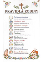 Tabu�ka XL - Pravidl� rodiny (biela)