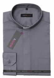 Košeľa tmavo-sivá POPELINA, 55% bavlna, krátky rukáv, veľ. XL