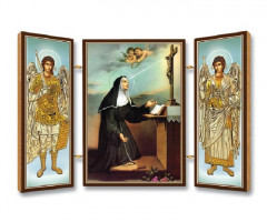 Triptych drev. (N29) - Sv. Rita