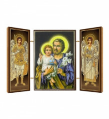 Triptych drev. (N51) - Sv. Jozef