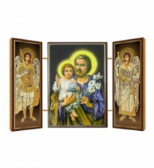 Triptych drev. (N51) - Svt Jozef