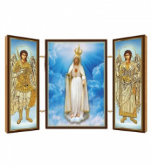 Triptych drev. (N57-B) - Fatima