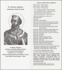 Zloka + litnie: Sv. Peter, apotol