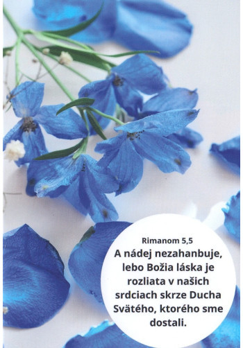 Pozdrav s citátom (B26-V13) Rimanom 5,5