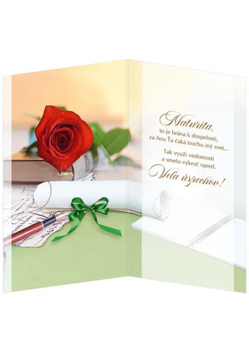 Pozdrav s textom (18-6009) - K maturite