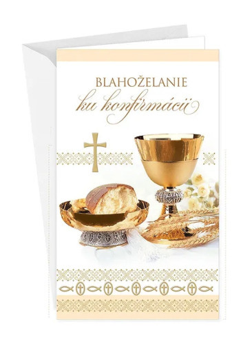 Pozdrav s textom (19-650) - Blahoželanie ku konfirmácii