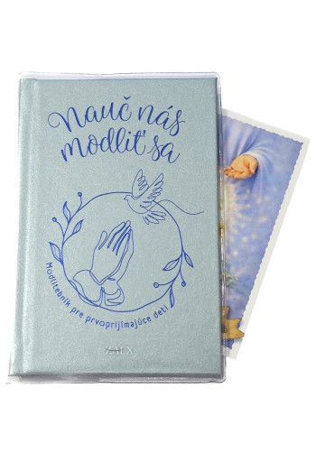 Sada: Nauč nás modliť sa / modrá (Kniha + obal + obrázok)